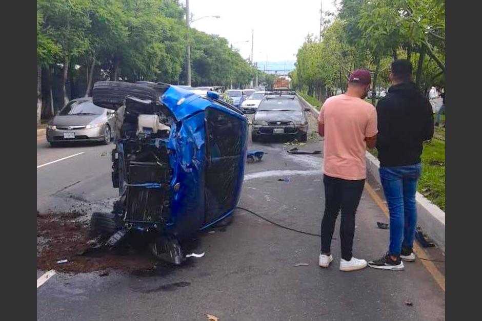 El incidente se produjo en horas de la tarde en la vía que conduce hacia el centro de la ciudad. (Foto: Amílcar Montejo)