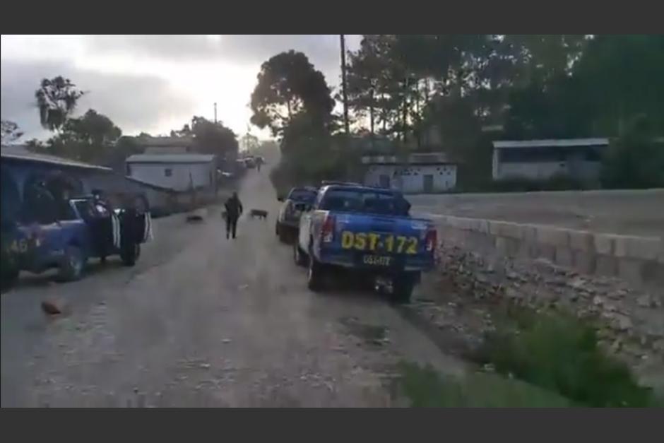 Los allanamientos se desarrollan eta mañana en San Luis Petén, Petén. (Foto: Captura pantalla)&nbsp;
