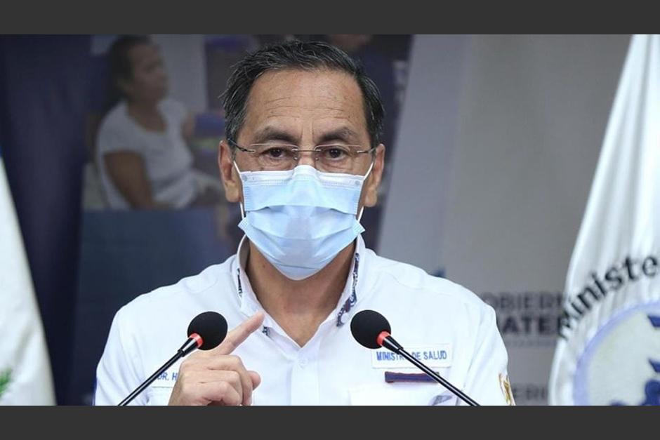Hugo Monroy, Ministro de Salud, actualizó los datos del desarrollo de la pandemia en el país. (Foto: Gobierno de Guatemala)