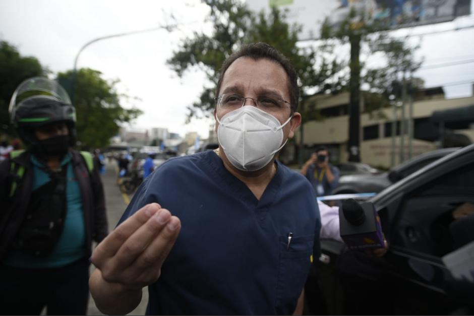 Luis Guerra es el médico que se enfrentó a los manifestantes. (Foto: Wilder López/Soy502)&nbsp;