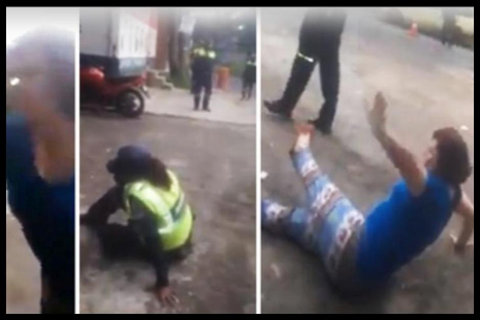 En redes sociales circuló un video donde se observa la agresión que una mujer comete contra agentes de la Policía Municipal de Tránsito de Fraijanes (PMT), quienes supuestamente le colocaron una multa por circular con placas restringidas. (Fotos: archivo)&nbsp;
