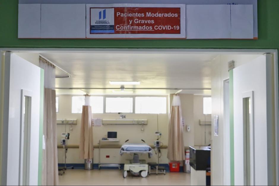 El paciente contagiado con coronavirus permanece en el Hospital de Villa Nueva. (Foto: Ministerio de Salud)