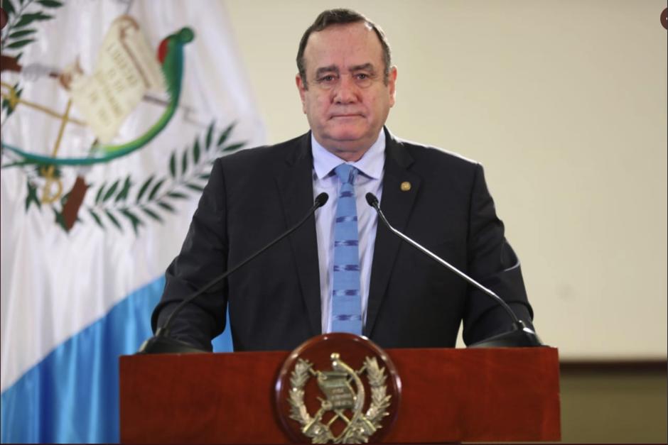 El presidente Alejandro Giammattei ofreció un mensaje a la nación. (Foto: AGN)