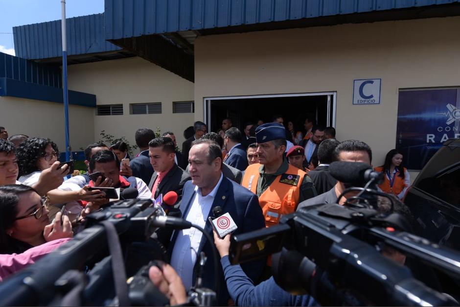 El mandatario confirmó el noveno caso de coronavirus en el país. (Foto: Agencia Guatemalteca de Noticias)