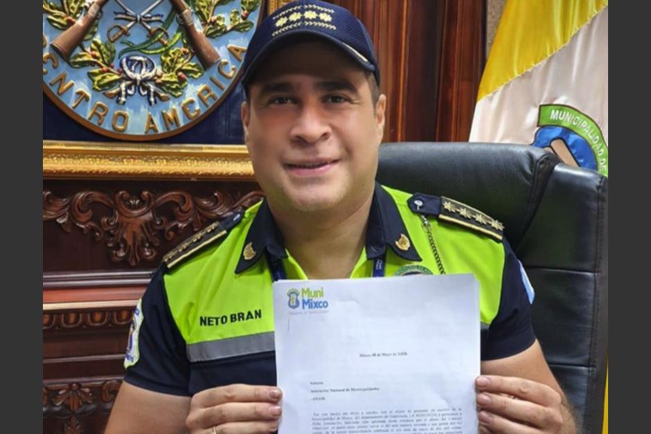 El alcalde de Mixco, Neto Bran, renunció a la Anam; lo mismo hizo el jefe edil de Guastatoya, Jorge Orellana. (Foto: Facebook/Neto Bran)