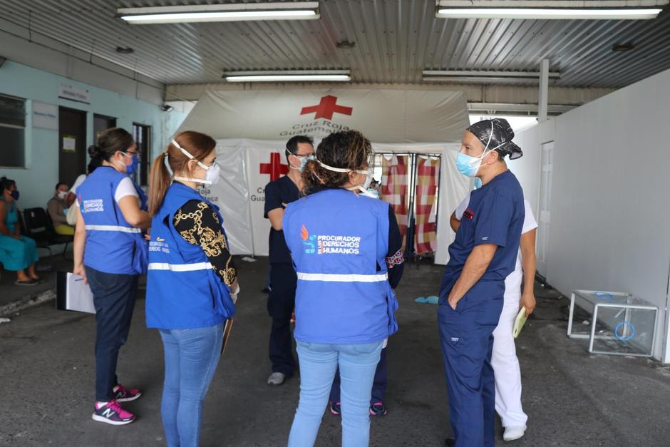 La afluencia de pacientes también ha incrementado en el Hospital General San Juan de Dios. (Foto: PDH)