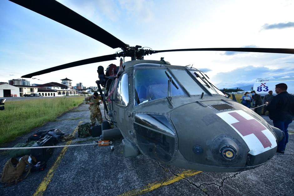 Dos helicópteros&nbsp;de rescate, propiedad de&nbsp;Estados Unidos, arribaron a Guatemala. (Foto: Gobierno de Guatemala)&nbsp;