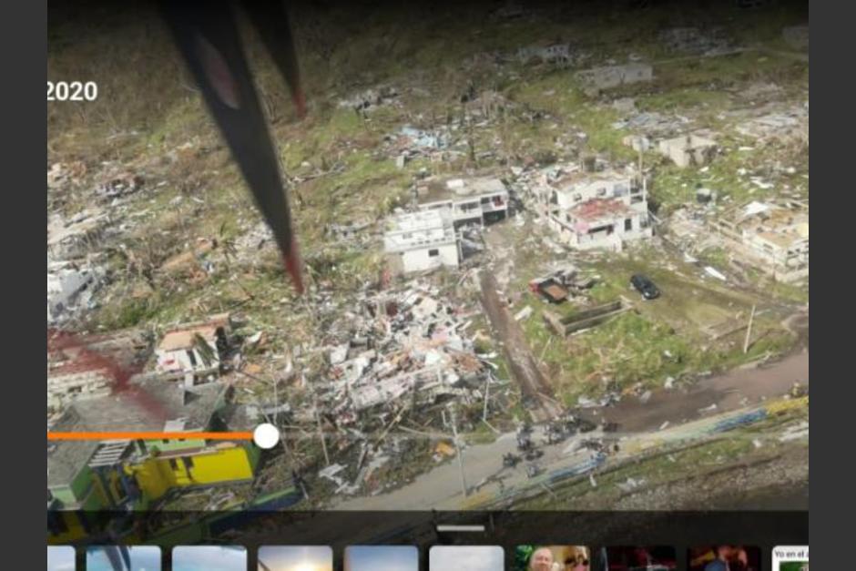 La comunidad de Providence, en Colombia quedó destruida tras el paso del huracán Iota. (Foto: El Tiempo)