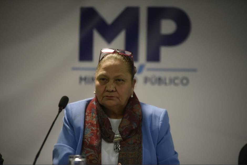 La fiscal General Consuelo Porras ofreció una conferencia de prensa por los últimos acontecimientos del país. (Foto: MP)