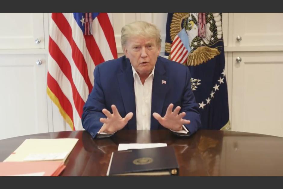 Donald Trump publicó un video donde habló de su recuperación. (Foto: captura de pantalla)