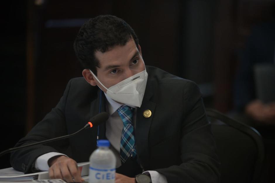 Martínez acudió este lunes al Congreso a una reunión con la bancada Semilla. (Foto: Wilder López/Soy502)