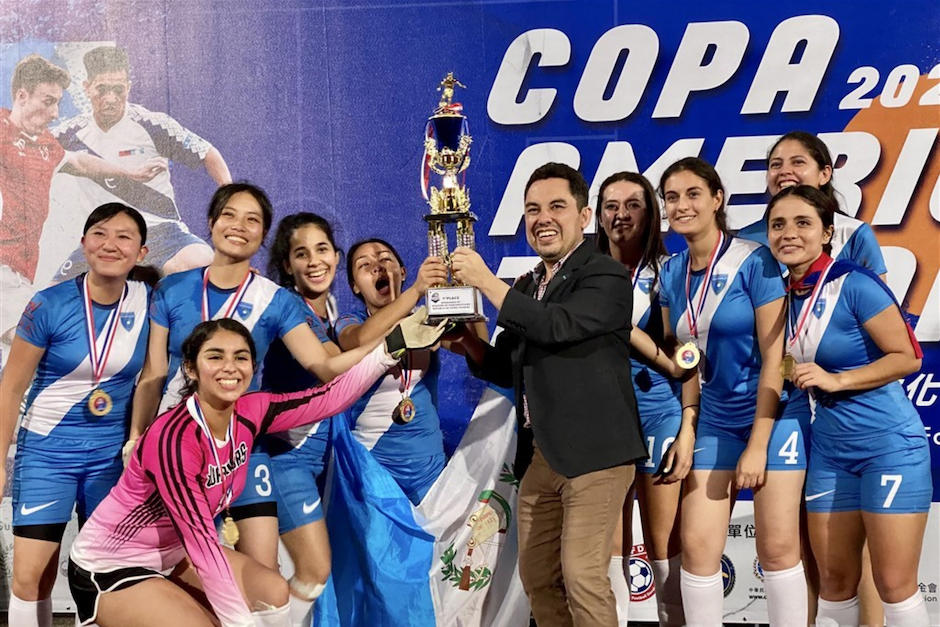 Un equipo femenino formado por guatemaltecas ganó la Copa América Taiwán. (Foto: Focus Taiwán)