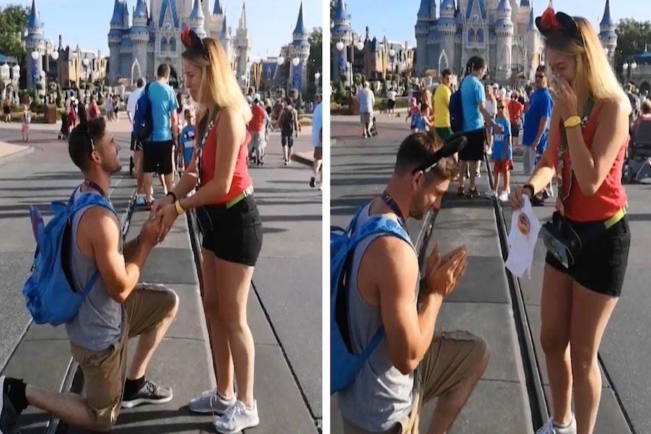 El hermoso momento que vivió la pareja se ha viralizado en las redes sociales (Foto: YouTube)