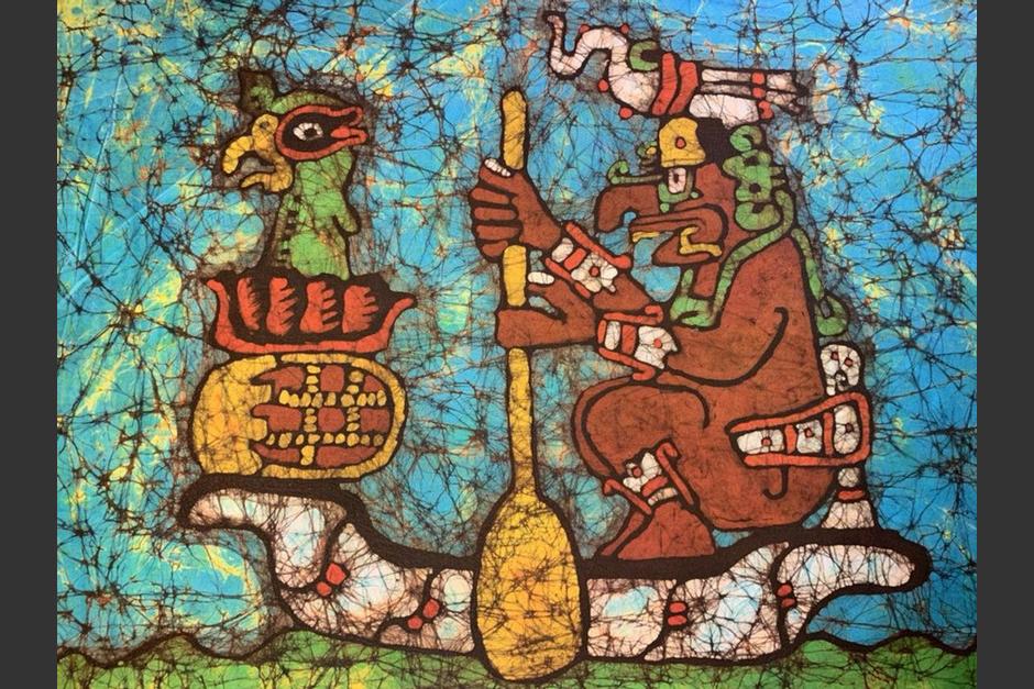 Una representación pictórica de Chac, navegando por los cenotes de Xibalbá.