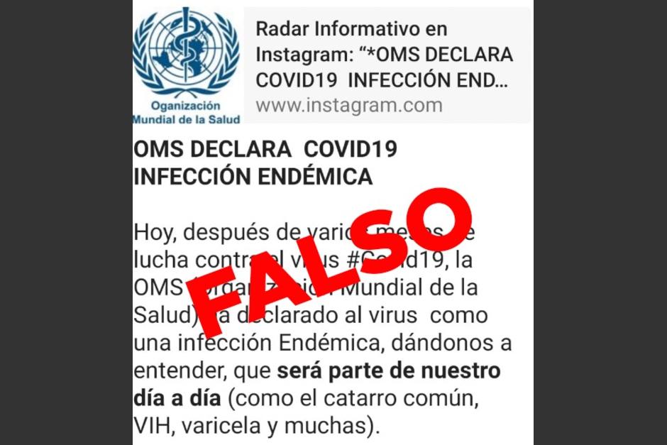 La OPS llama a informarse en fuentes oficiales para evitar difundir datos falsos. (Foto: OPS Guatemala)