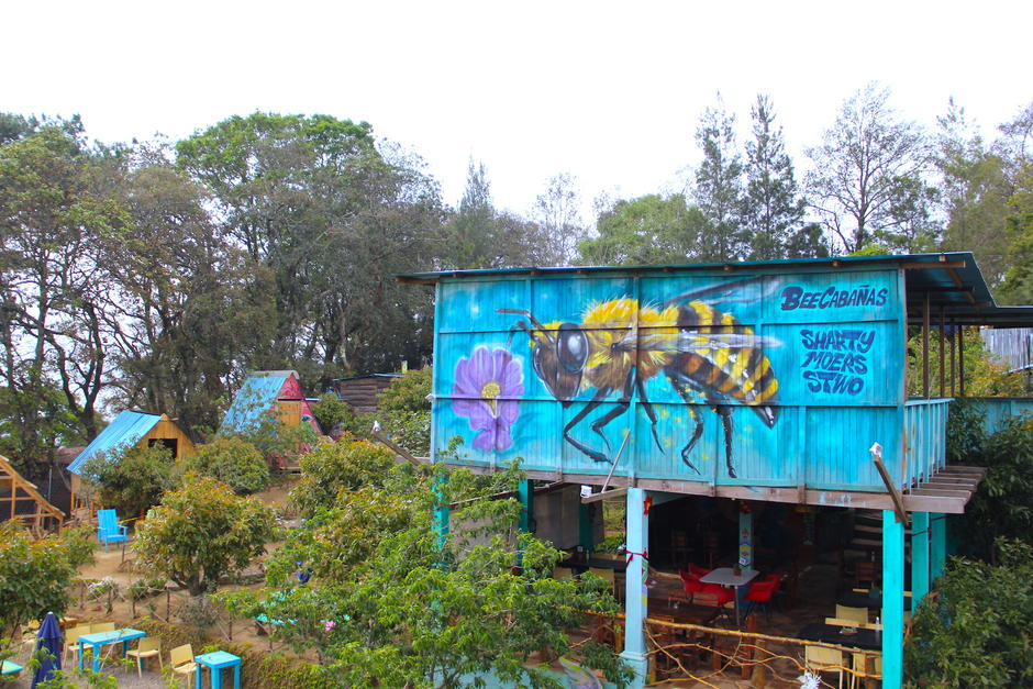 Bee Cabañas está rodeado de rincones coloridos dedicados a la naturaleza. (Foto: Fredy Hernández/Soy502)