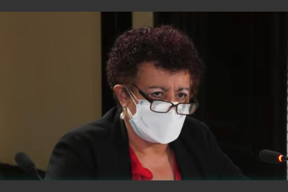 La ministra de Salud reaparece 9 días después de haber confirmado que padecía covid-19. (Foto: Captura de video)