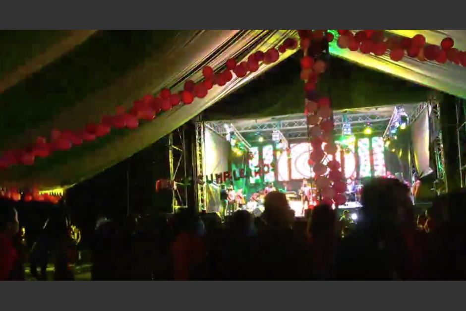 Una masiva fiesta se realizó en El Temal, Joyabaj en el departamento de Quiché. (Foto: Captura de video)