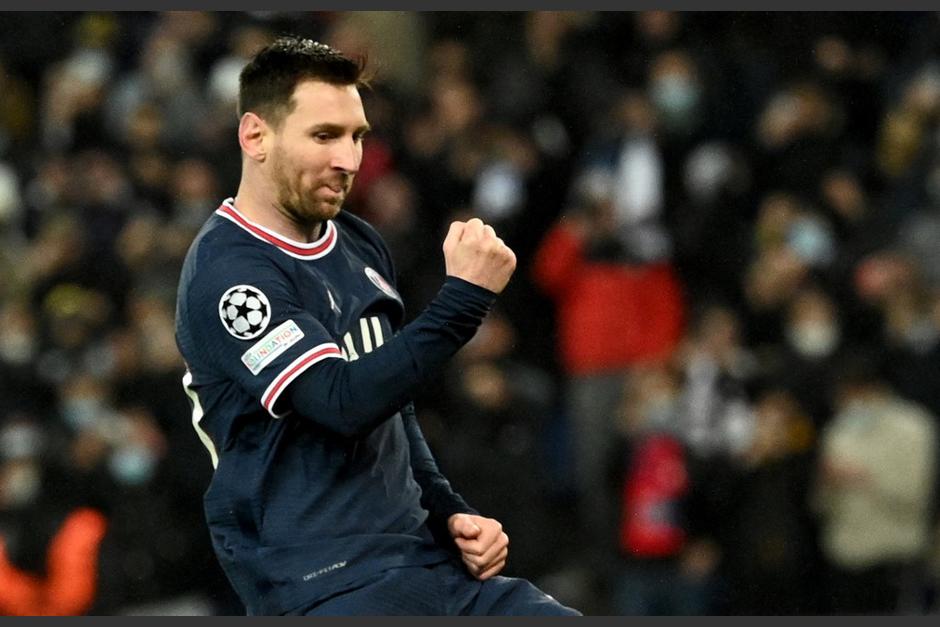 Lionel Messi pudo festejar en dos ocasiones durante la última jornada de Champions para el PSG. (Foto: AFP)