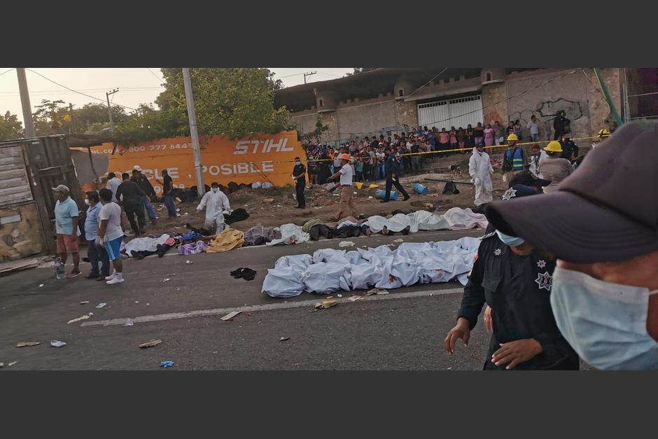 El accidente se produjo cuando un tráiler transportaba ilegalmente a decenas de personas en Chiapas. (Foto: Jenaro Villamil)