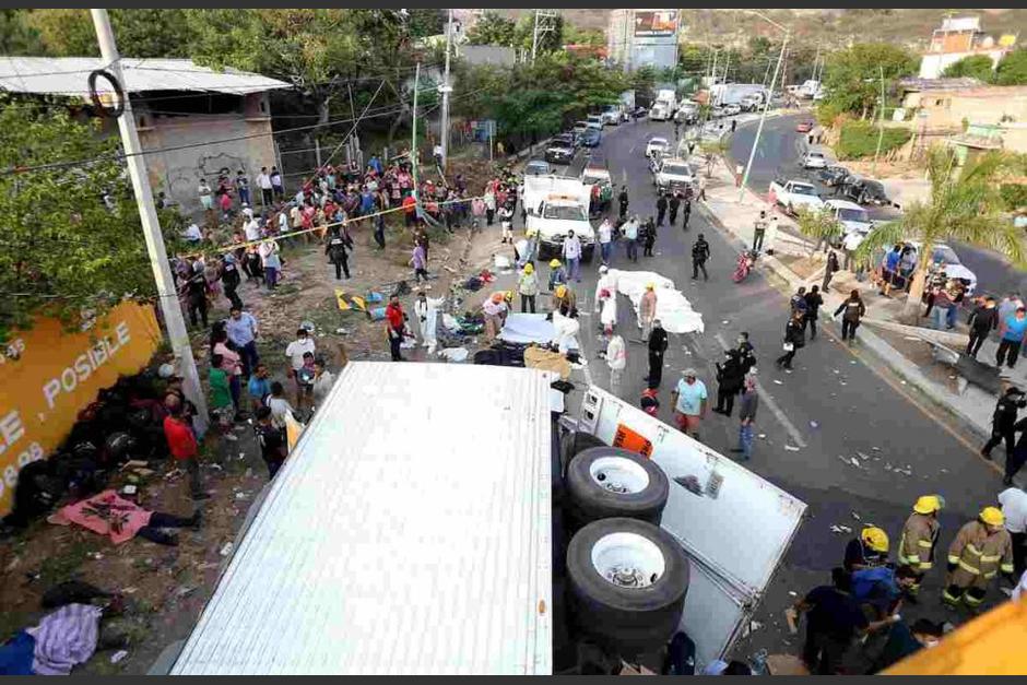 Más de 50 fallecidos y 107 heridos fue el saldo del accidente de un tráiler que transportaba a varios migrantes, la mayoría guatemaltecos. (Foto: Adriana Argudín)