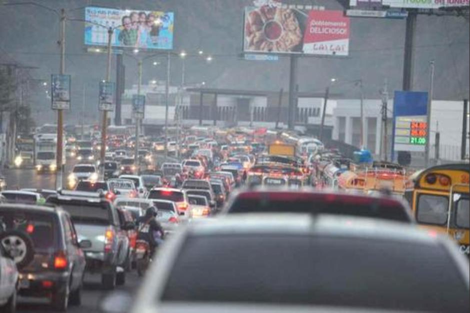 Se registran complicaciones de tránsito en distintas zonas de la ciudad de Guatemala. (Foto ilustrativa: Archivo/Soy502)
