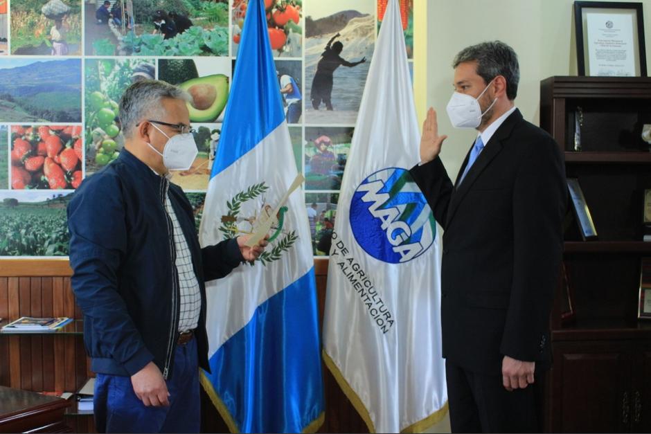 Vinicio Arreaga fue nombrado como viceministro de Seguridad Alimentaria. (Foto: MAGA)