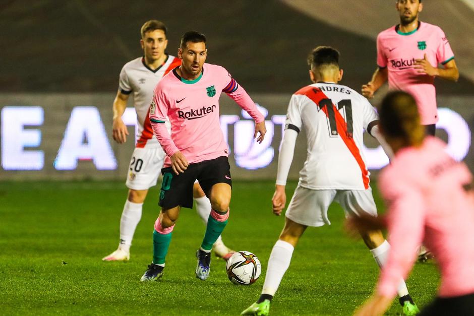 Lionel Messi colaboró con el empate transitorio ante el Rayo Vallecano. (Foto: FC Barcelona)