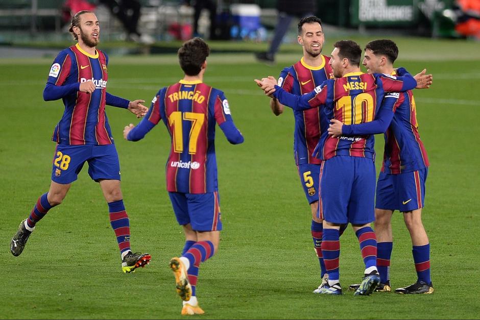 El Barcelona logró un triunfo importante ante el Betis y escaló a segunda posición en la tabla. (Foto: AFP)