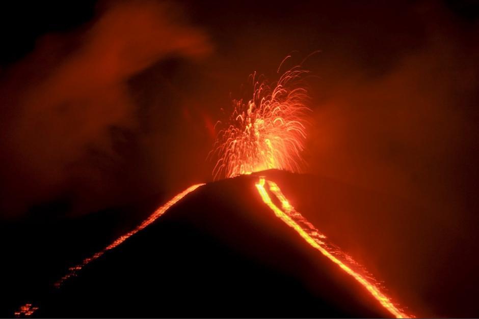 Foto de la erupción del volcán de Pacaya en junio de 2020. (Foto: archivo/AFP)&nbsp;