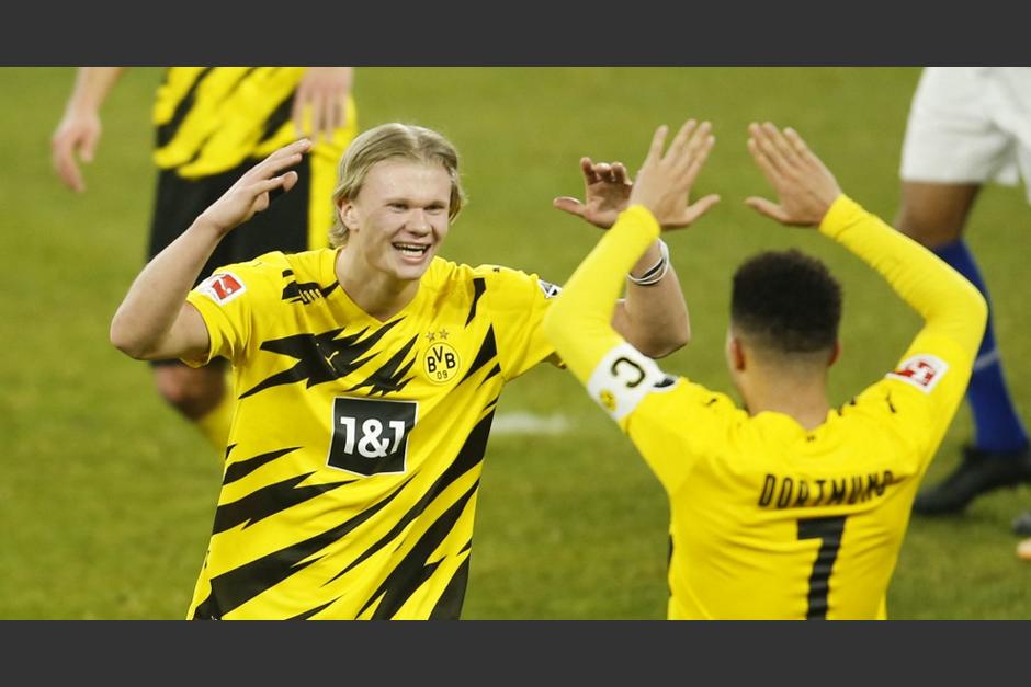 El jugador noruego, de 20 años, se lució en la victoria del Dortmund. (Foto: AFP)&nbsp;