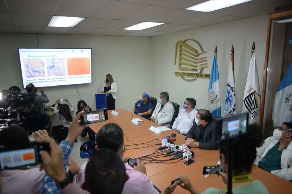 Las autoridades del Hospital General informaron sobre el caso de Hongo Negro, asociado al Covid-19, detectado en Guatemala. (Foto: Wilder López/Soy502)&nbsp;