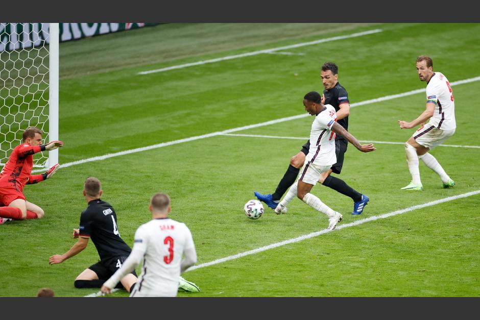 Raheem Sterling abrió el marcador frente a los alemanes. (Foto: Euro 2020)