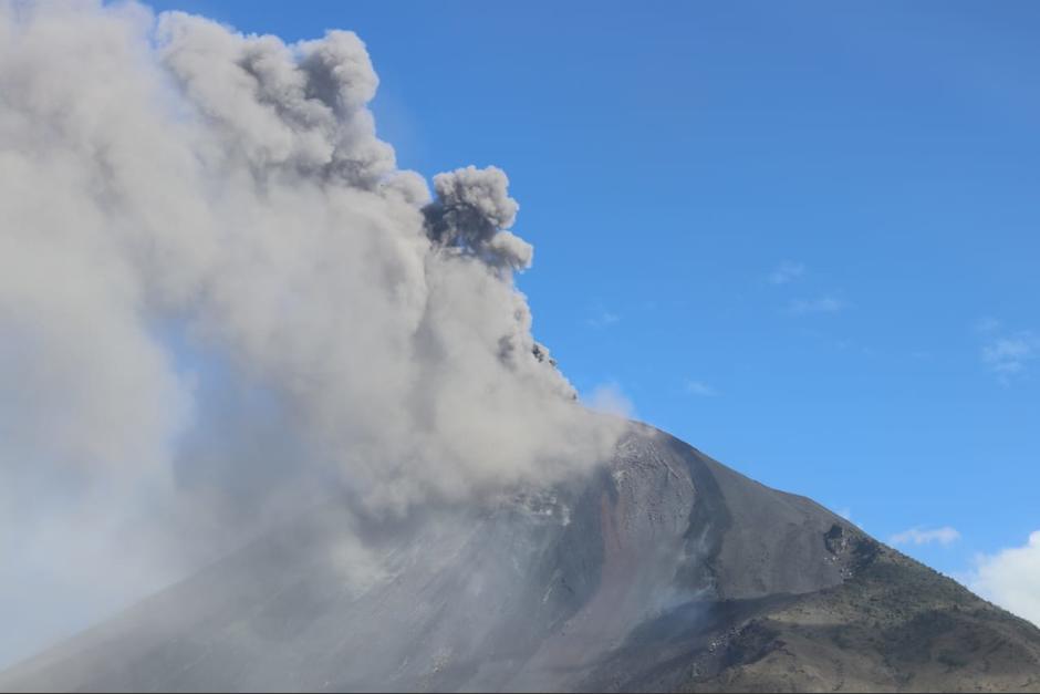 Una comunidad en cercanías del volcán de Pacaya se encuentra en alerta. (Foto: Conred)&nbsp;