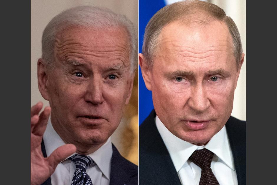 Joe Biden, presidente de Estados Unidos, calificó de "asesino" a Vladimir Putin, presidente de Rusia. (Foto: AFP)