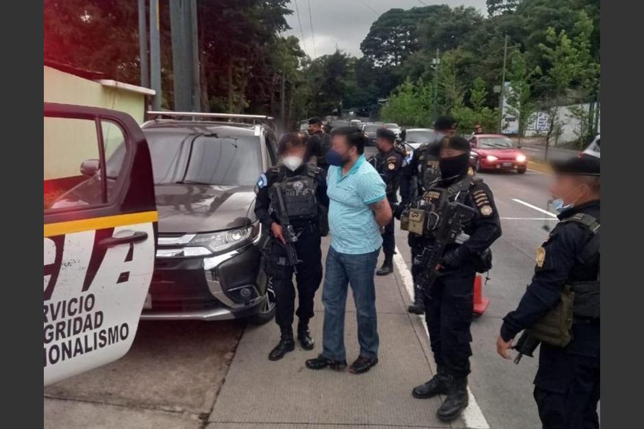 Juan Carlos Pérez Irungaray durante su captura. (Foto: MP)&nbsp;