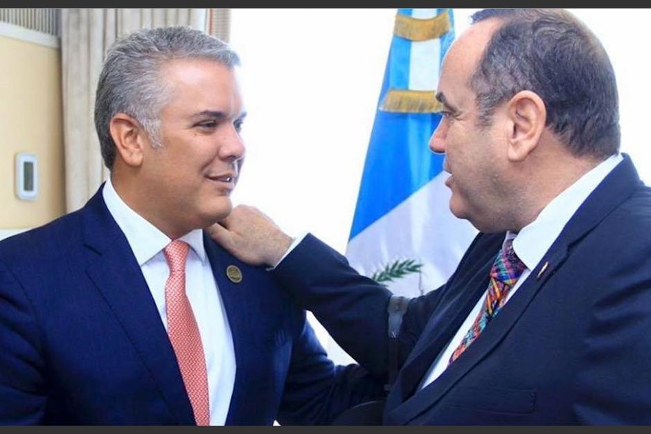 Previo a la toma de posesión en enero del 2020, el presidente Alejandro Giammattei se reunió con su homólogo de Colombia, Iván Duque. (Foto: Archivo/Soy502)