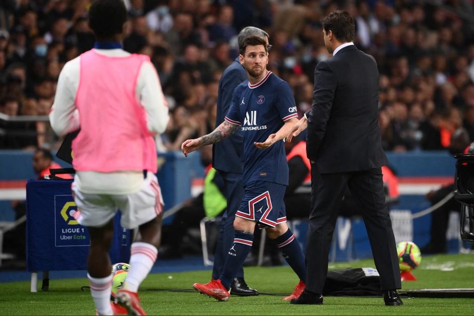 El técnico argentino decidió sacar a Messi a los 76 minutos. (Foto: AfP)&nbsp;