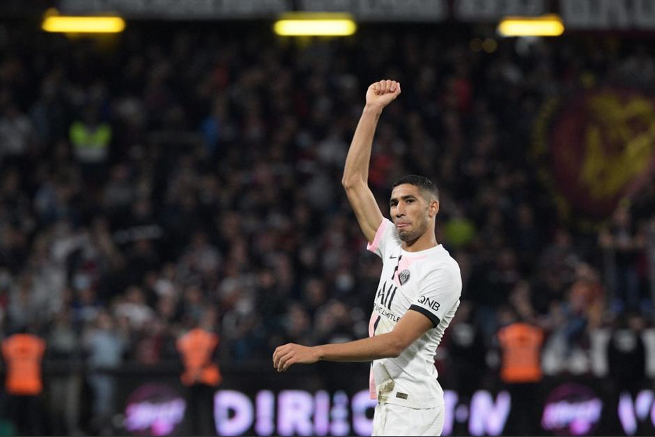 Hakimi dio la victoria para el equipo. (Foto: AFP)&nbsp;