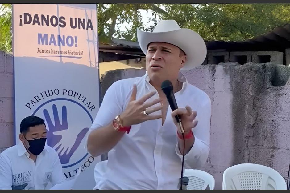 Neto Bran, alcalde de Mixco, promueve el Comité Pro Formación Partido Popular Guatemalteco, con el que espera lanzarse a la presidencia. (Foto: Captura de pantalla)