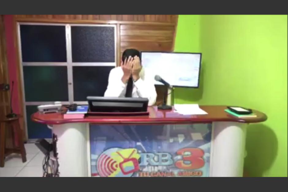 David Mendoza no logró contener sus emociones tras el cierre de su canal por presión del Gobierno. (Captura Video)