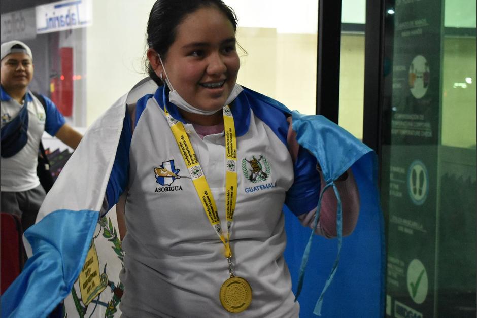 La guatemalteca logró la medalla de oro. (Foto: Comité Olímpico Guatemalteco)