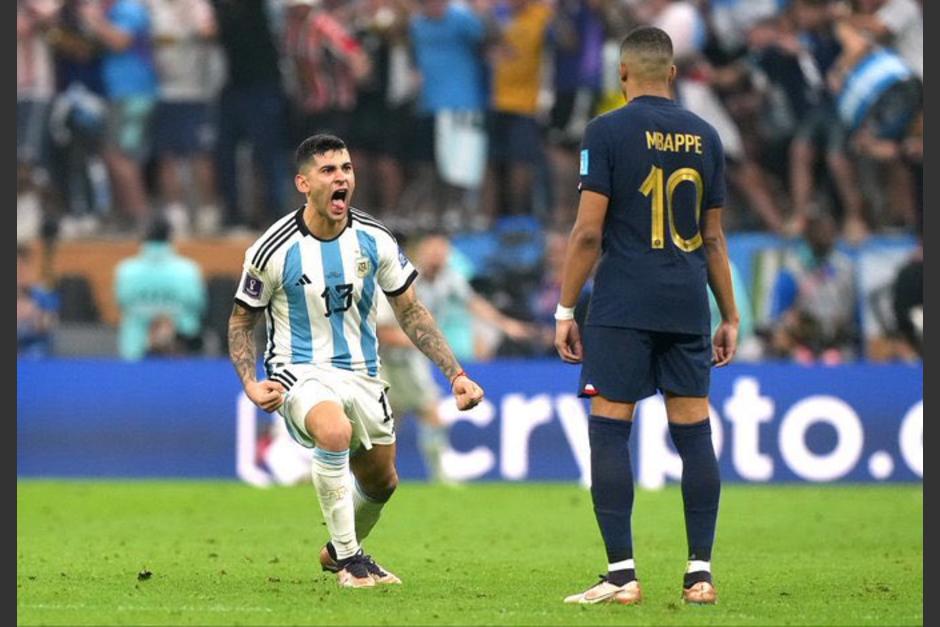 El jugador argentino no dudó en encarar al francés en la final. (Foto: AFP)