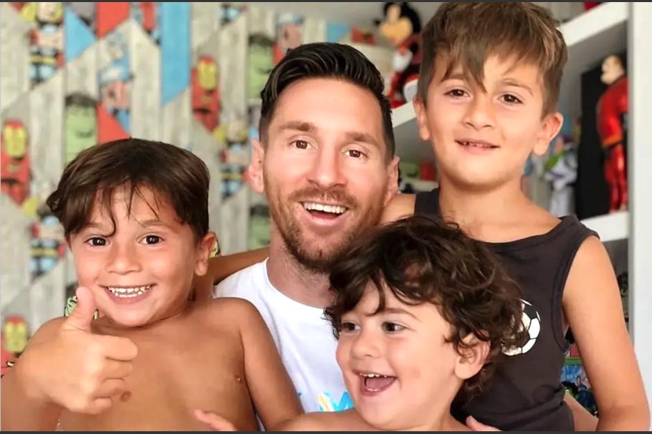 Lionel Messi festejó la victoria de Argentina junto a sus hijos. (Foto: Instagram)