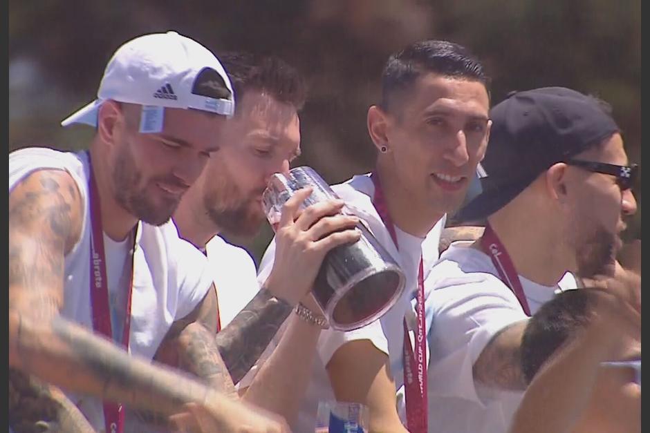 La celebración continúa en Argentina con la Copa del Mundo. (Foto: AFP)&nbsp;