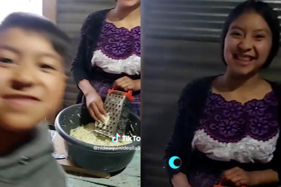Un tutorial para preparar el clásico plato guatemalteco se hizo viral por su gracioso protagonista. (Fotos: Tik Tok)