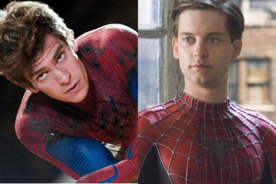 &nbsp;Tobey Maguire y Andrew Garfield asistieron a una película de Spider-Man: No way home y nadie lo notó. (Fotos: Oficial)