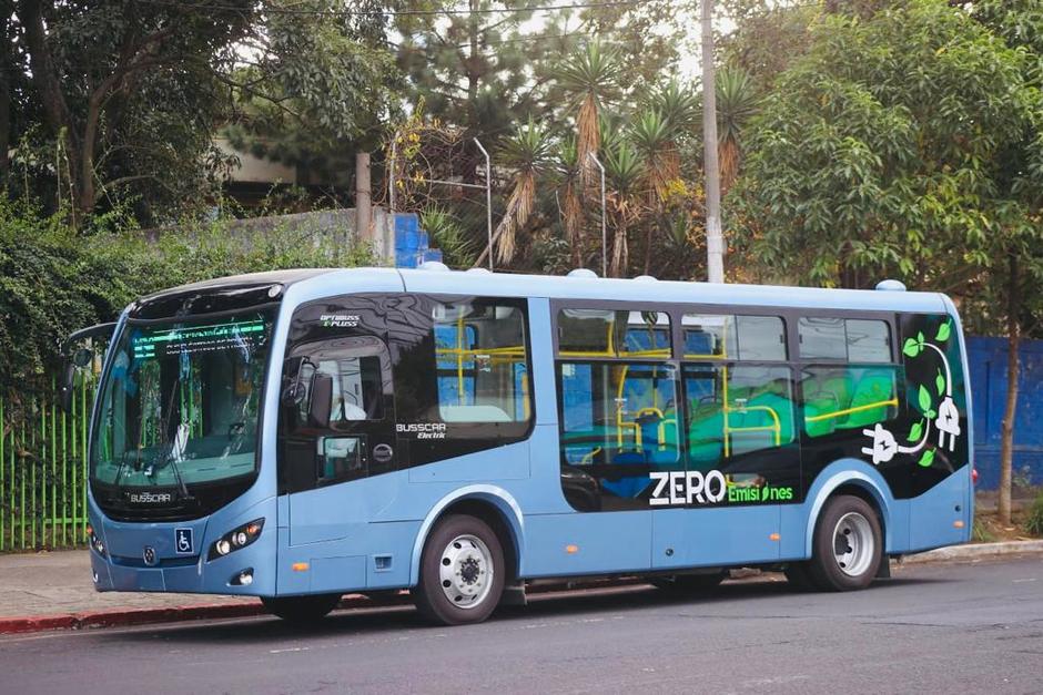 La Línea 5 contará con autobuses eléctricos para el servicio de los vecinos del sector. (Foto: Municipalidad de Guatemala)