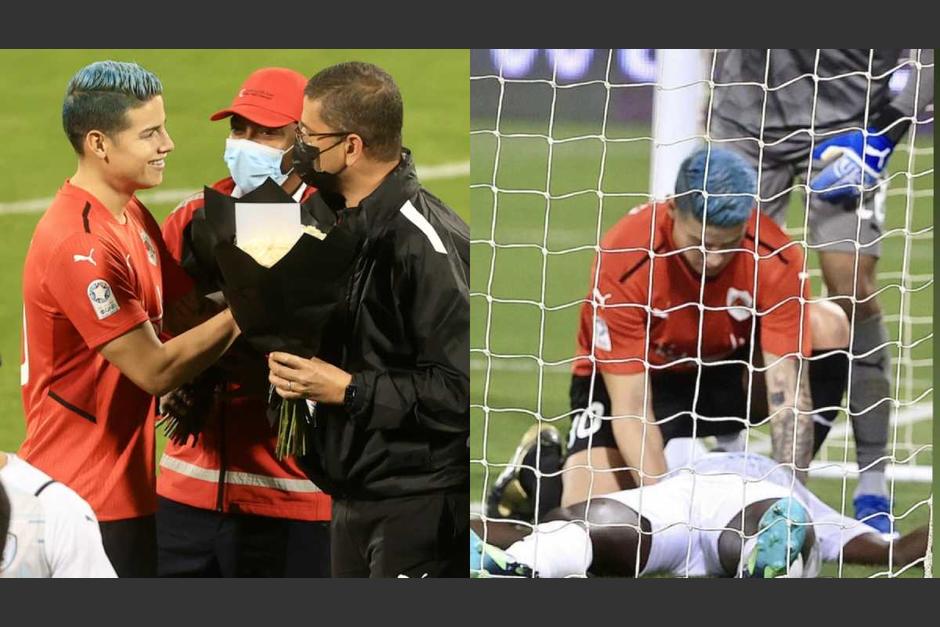 El jugador colombiano asistió a su colega y su acción permitió ponerlo a salvo. (Foto: Al Rayyan)