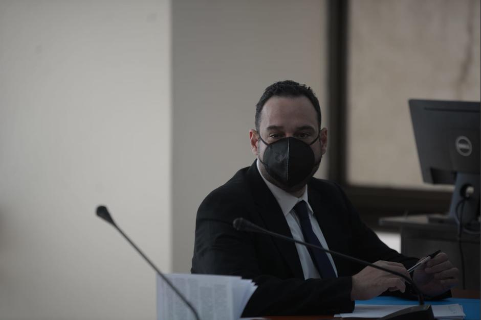 El exministro José Luis Benito Ruíz en la primera audiencia sobre el caso Libramiento Chimaltenango. (Foto: Wilder López/Soy502)